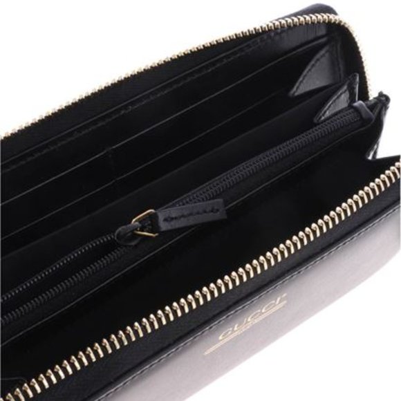 Gucci Zip Around Leather Wallet with Metallic Logo - Picture 6 of 8